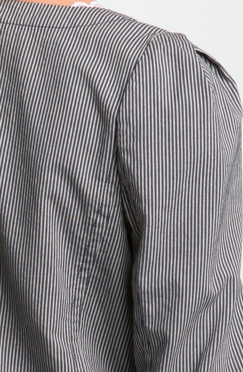 Frenchi <sup>®</sup> Railroad Stripe Crop Blazer, Main, color, 