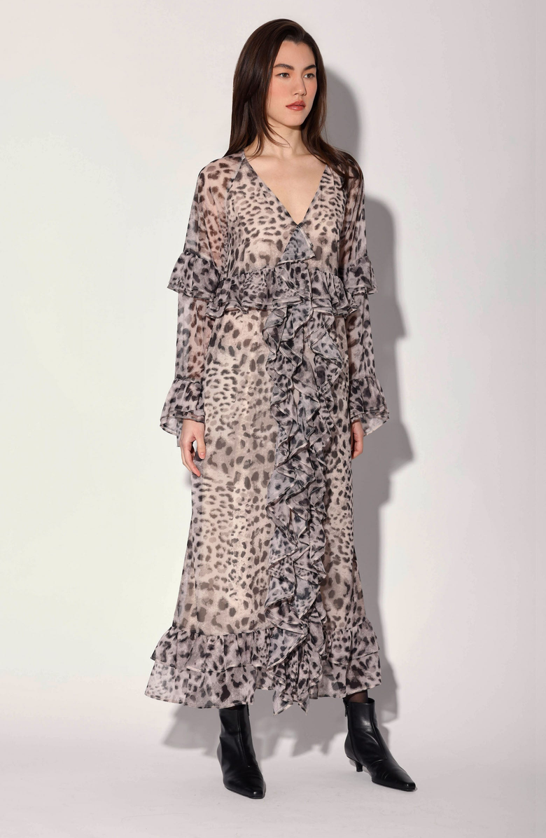 Walter Baker Alicia Dress, Main, color, Tibet Leopard / Multicolor