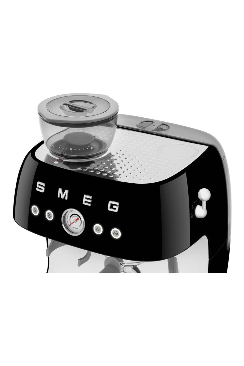 Espresso Machine with Coffee Grinder, Alternate, color, BLACK