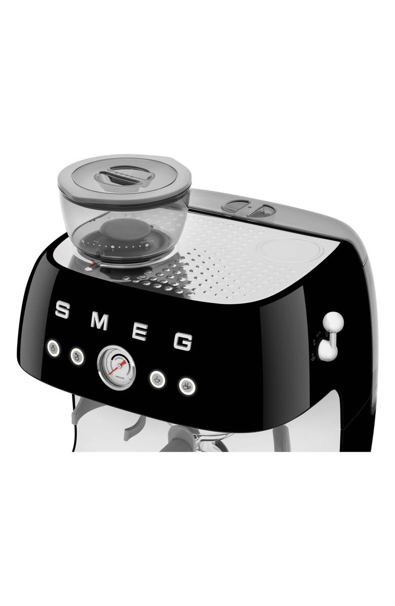 smeg Espresso Machine with Coffee Grinder, Alternate, color, Black