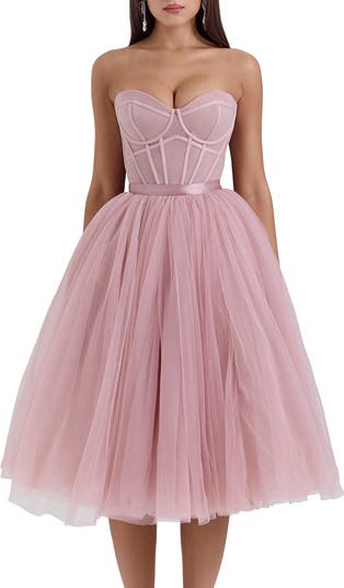 Darling Corset Fit & Flare Dress