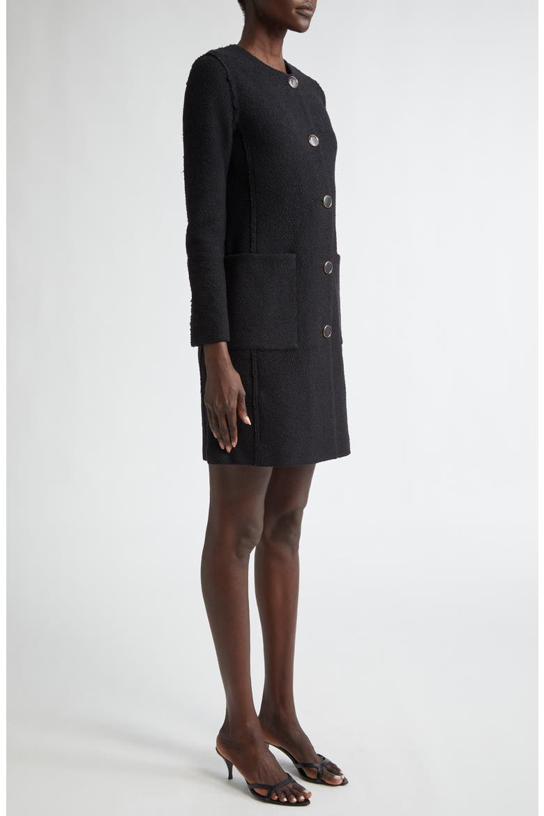 Bouclé Knit Jacket, Alternate, color, BK00 BLACK