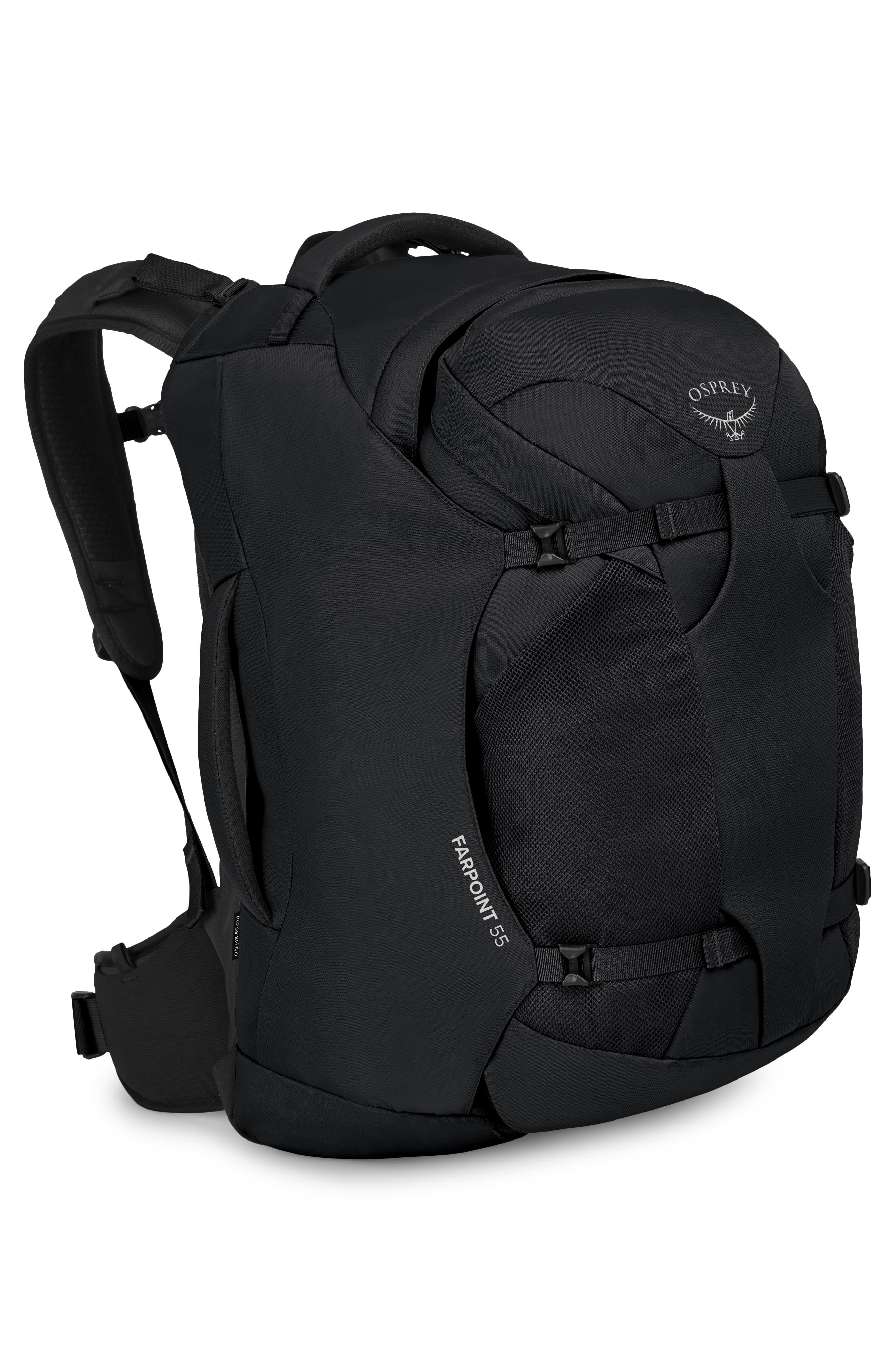 Osprey Farpoint 55-Liter Travel Backpack, Alternate, color, Black