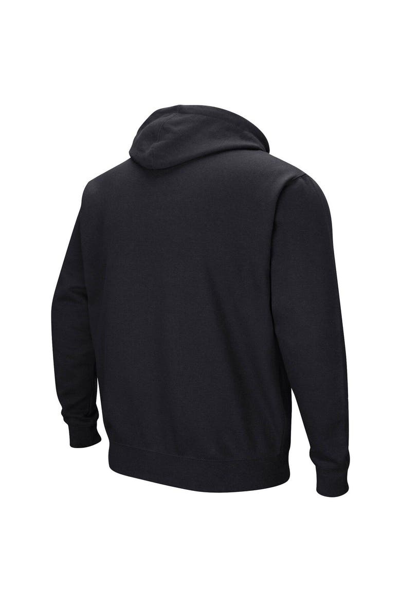 Men's Colosseum Black Arkansas Razorbacks Sunrise Pullover Hoodie, Alternate, color, Black