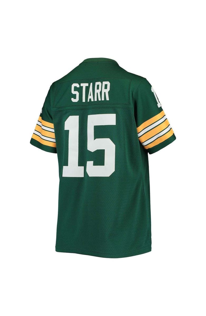Mitchell & Ness Women's Mitchell & Ness Bart Starr Green Green Bay Packers 1967 Legacy Replica Player Jersey, Alternate, color,