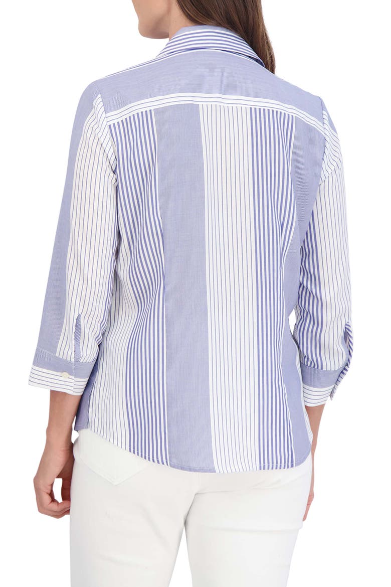 Luna Stripe Shirt, Alternate, color, SAPPHIRE