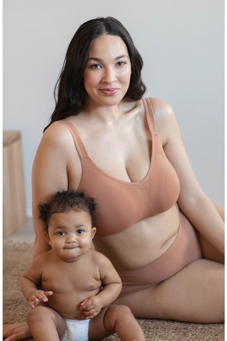 Sculpt Wireless Everyday Bra, Alternate, color, CINNAMON