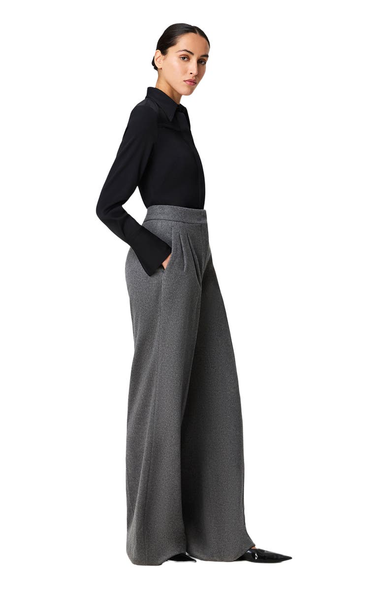 Another Tomorrow Bias Seamed Shirt, Alternate, color, Black