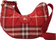 Burberry Horseshoe Check Quilted Twill Crossbody Bag