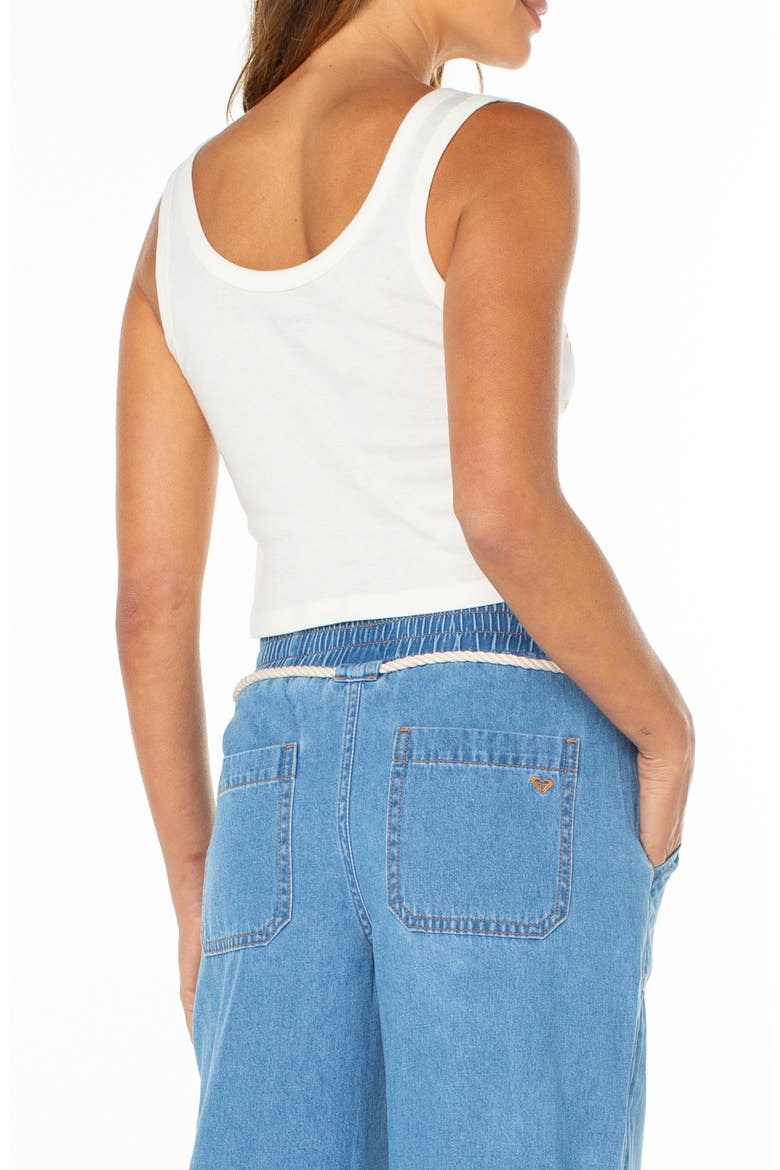 Five Palms Crop Cotton Graphic Tank, Alternate, color, CLOUD DANCER