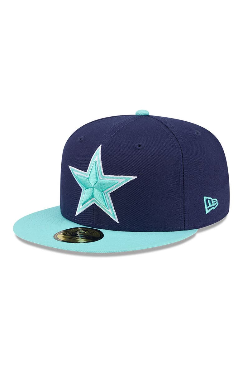 Men's New Era  Navy/Light Blue Dallas Cowboys Two-Tone Color Pack 59FIFTY Fitted Hat, Main, color, Navy