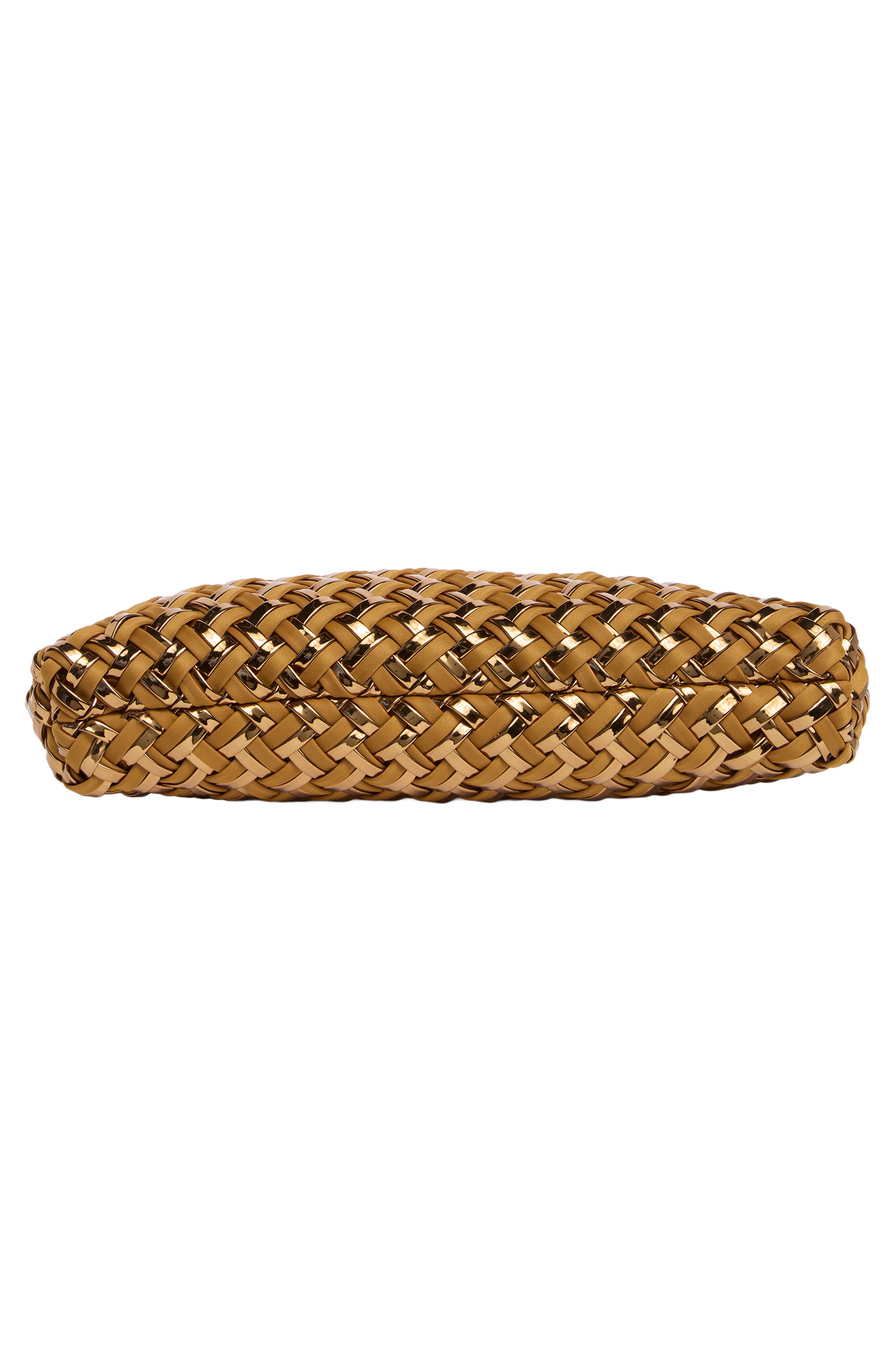 Gala Double Weave Metallic Clutch, Alternate, color, FIRENZE