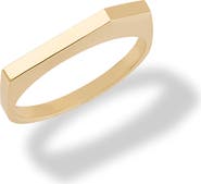 LANA 14K Gold Geometric Edge Ring