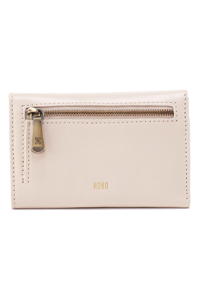 Jill Leather Trifold Wallet, Alternate, color, PALE FLAX