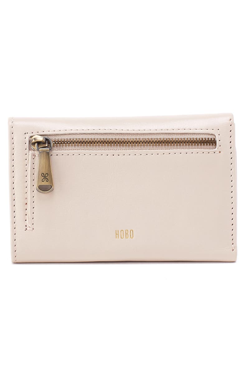 HOBO Jill Leather Trifold Wallet, Alternate, color, Pale Flax