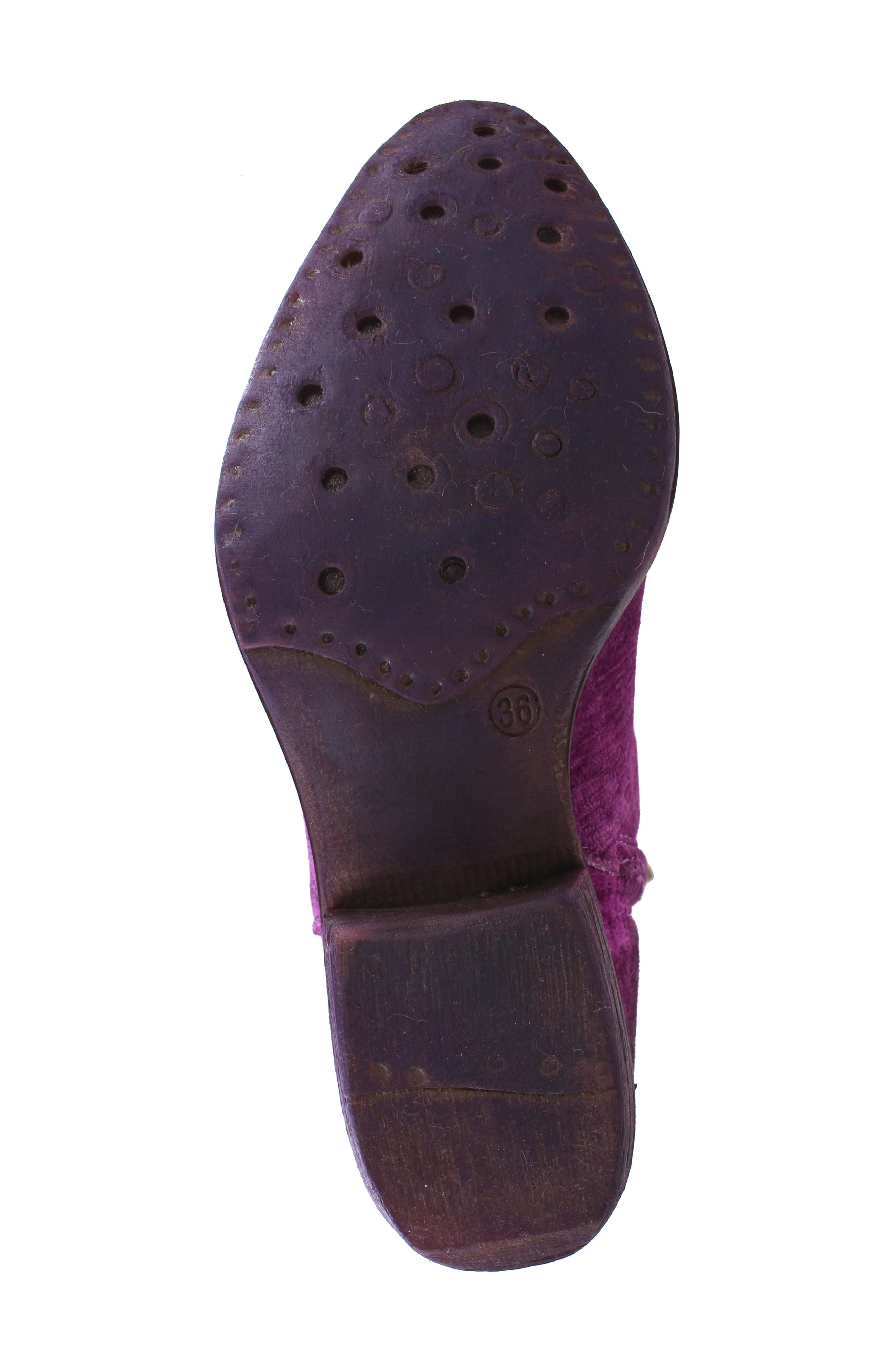 Edith Velvet Western Boot, Alternate, color, PURPLE VELVET