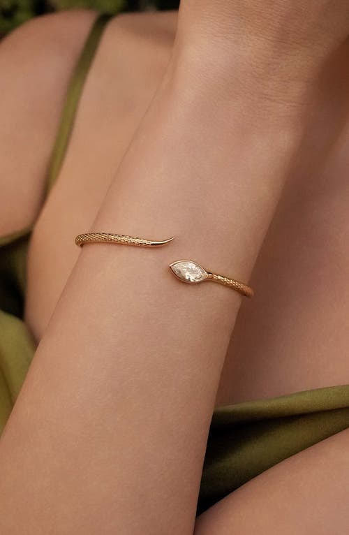 Ettika Marquise Crystal Cuff Bracelet In Gold