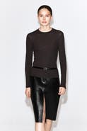 COS Crepe-Jersey Long-Sleeved T-Shirt