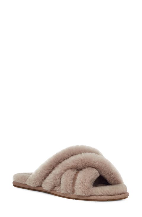 Scuffita Genuine Shearling Slide Slipper (Women)