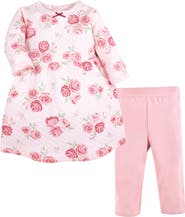 Hudson Baby Quilted Cotton Dress and Leggings