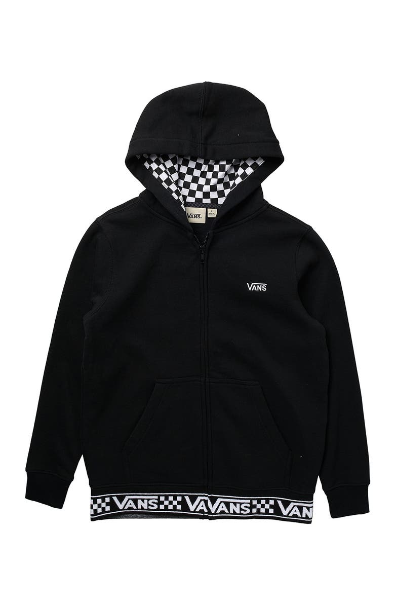 Vans Ribbed Check Zip Hoodie, Main, color,