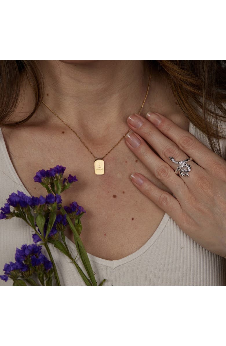 Mantra I Am Enough - Necklace, Alternate, color, Yellow Gold