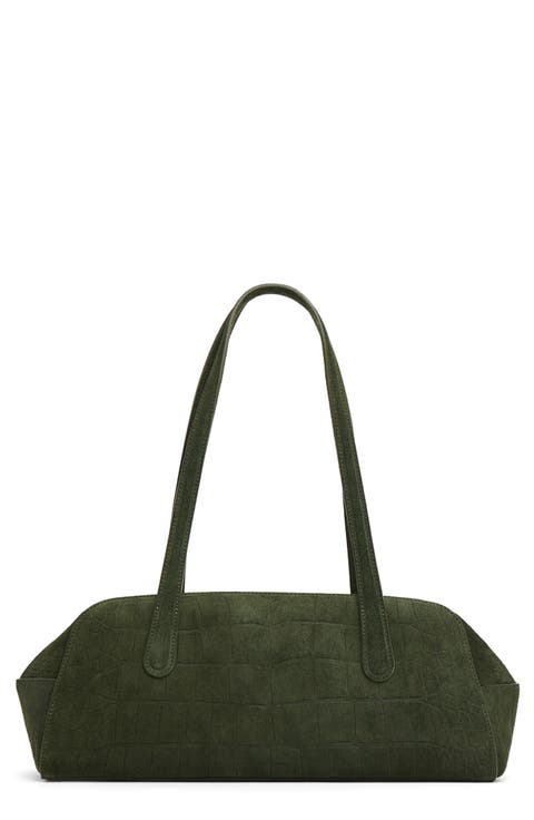 Helios Suede Shoulder Bag