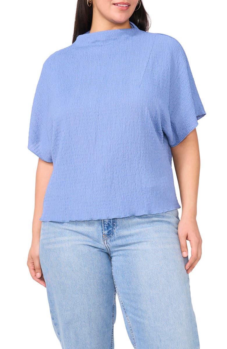 Vince Camuto Pucker Knit Top, Main, color, Serene Sky
