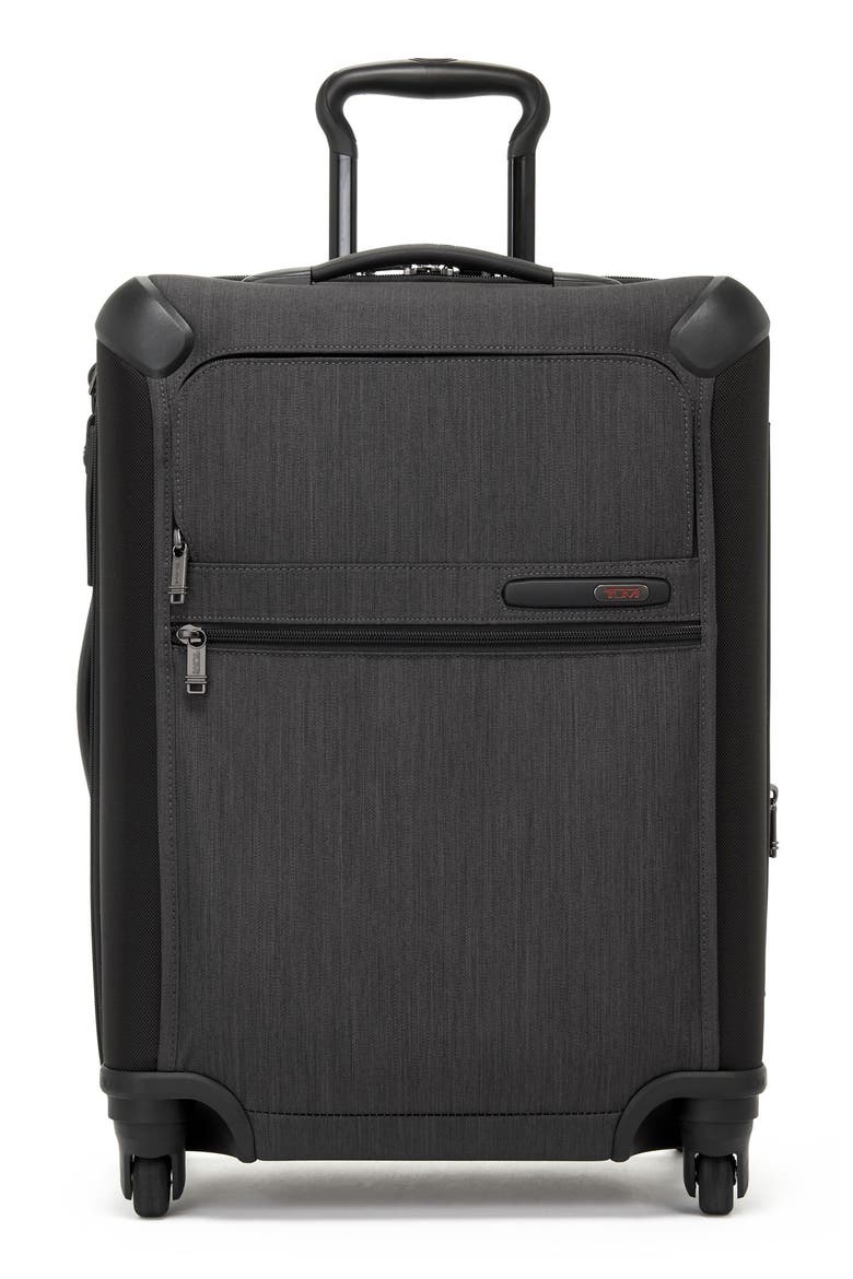 4 Wheel Expandable Carry-On Luggage, Main, color, GREY
