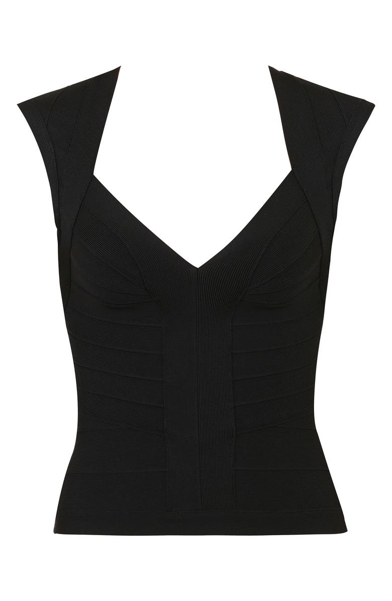 HOUSE OF CB The Icon Bandage Top, Alternate, color, Black