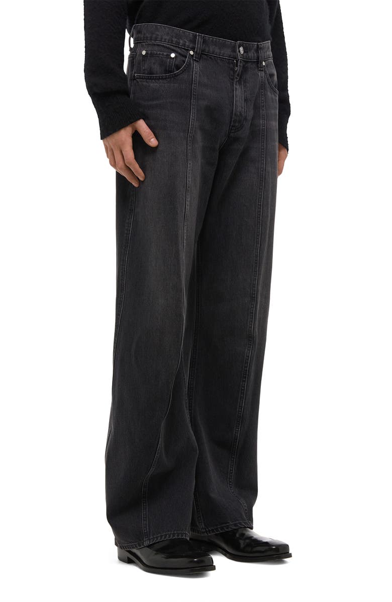 Helmut Lang Relaxed Straight Leg Ski Jeans, Alternate, color, Faded Black