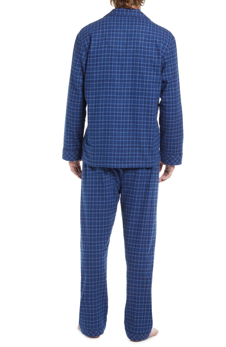 Majestic International Flannel Pajamas, Alternate, color, True Blue