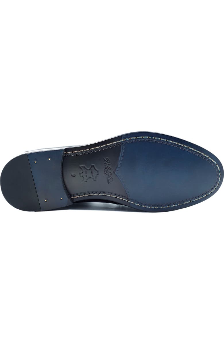VELLAPAIS Aiden Croc Embossed Penny Loafer, Alternate, color,