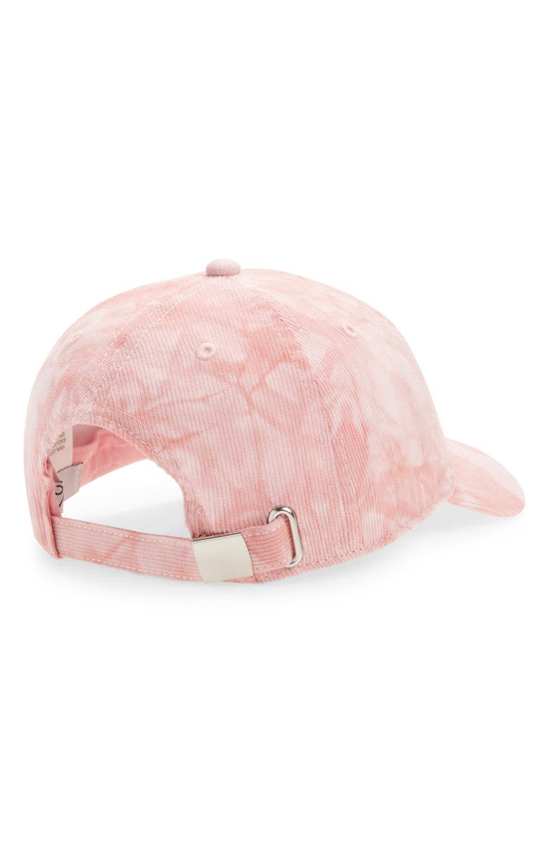 The Accessory Collective Kids' Tie Dye Cotton Corduroy Baseball Cap, Alternate, color, Pink