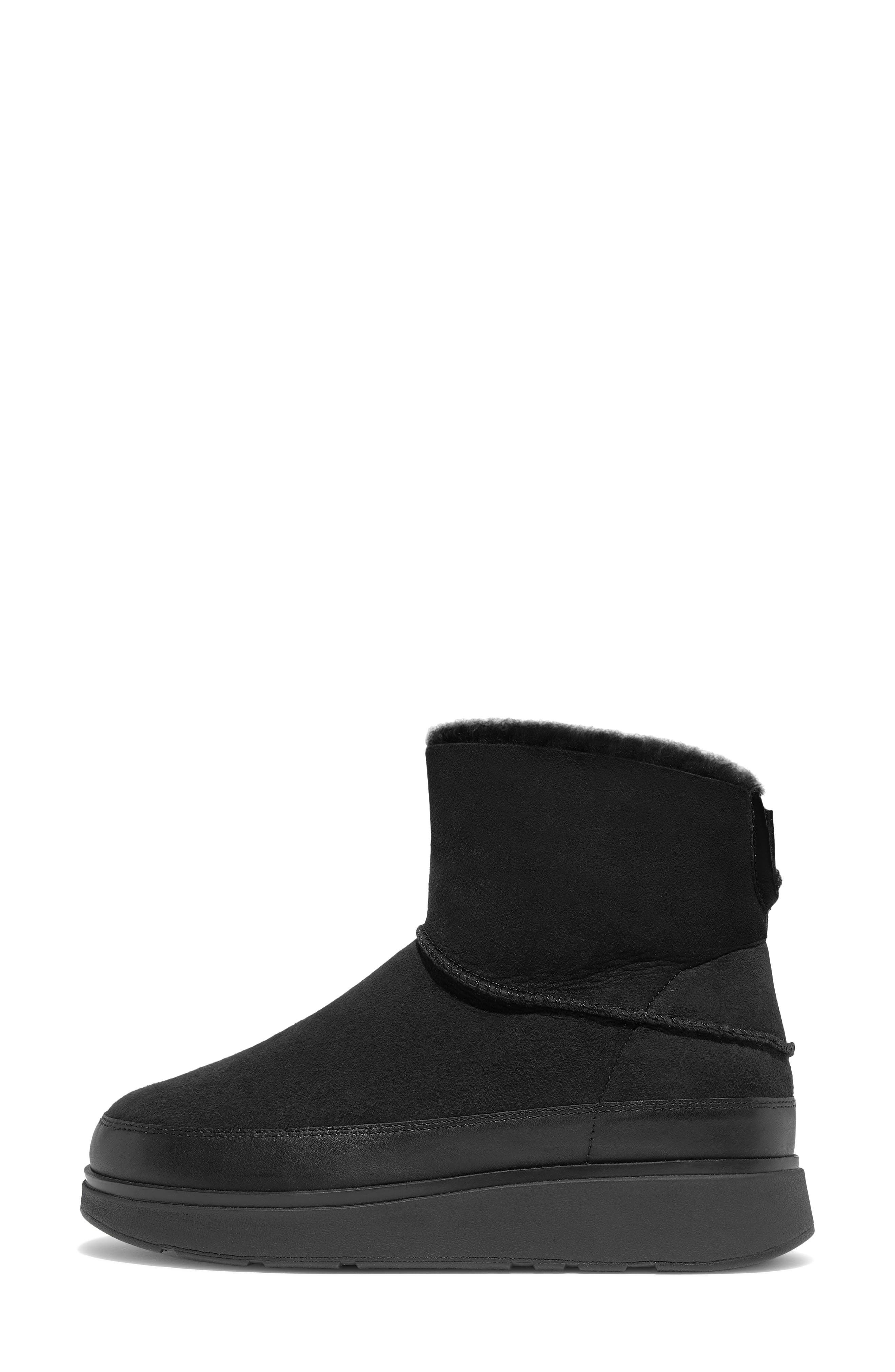 Gen-FF Genuine Shearling Boot, Alternate, color, ALL BLACK