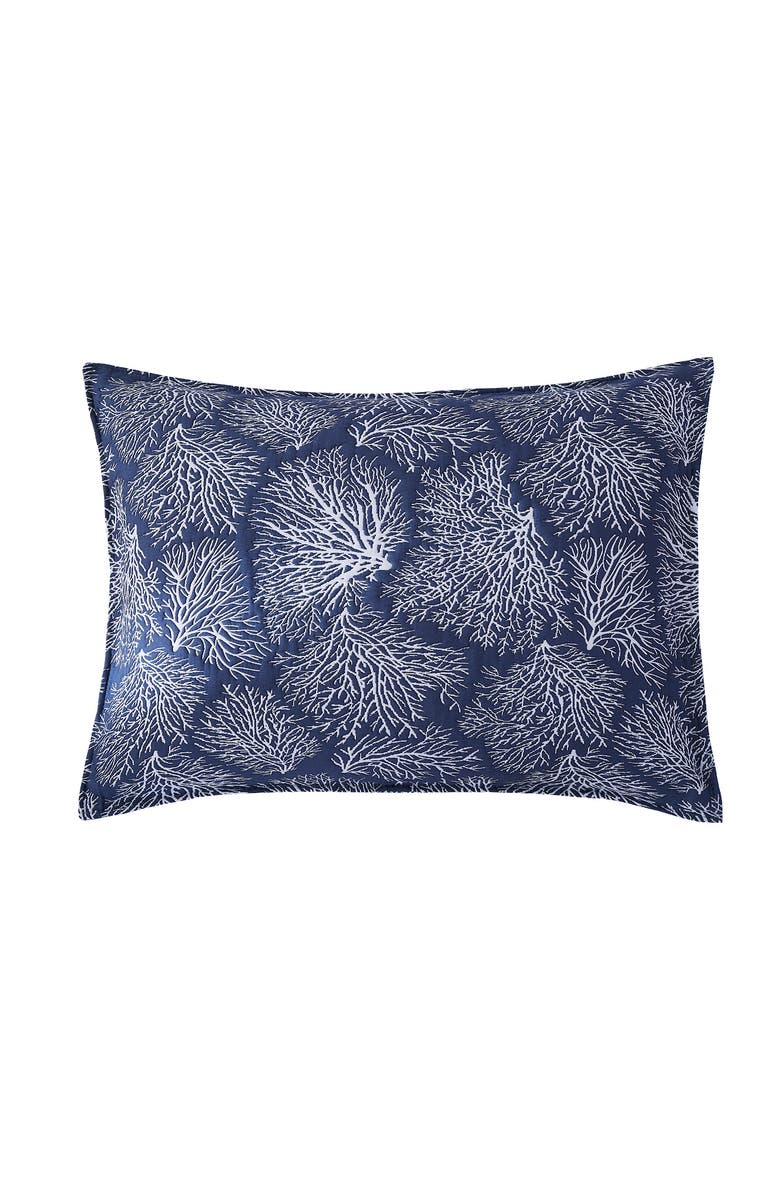 C&F Home Blue Coral Jaquard Coverlet, Alternate, color, Blue