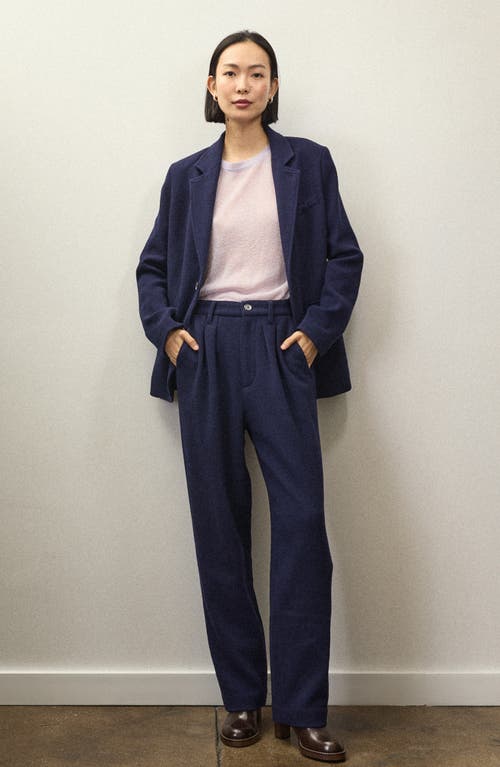 Alex Mill X Becky Malinsky Notch Lapel Wool Blazer In Blue