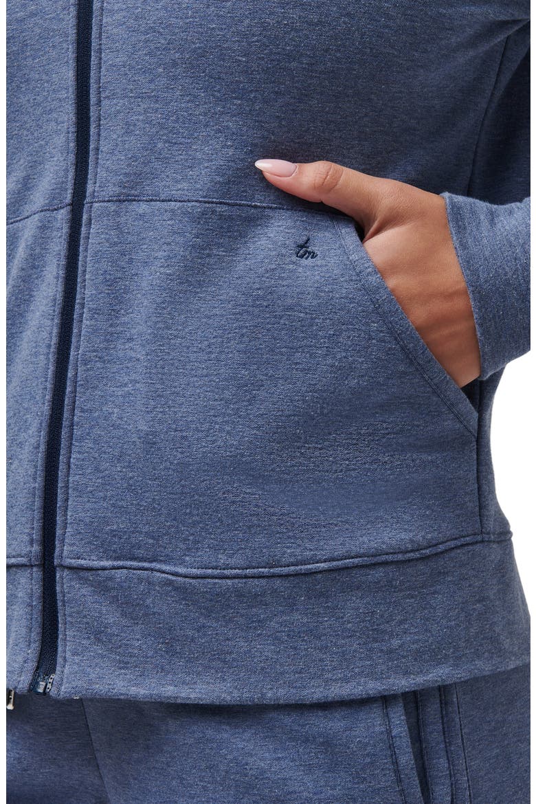 Cloud Zip Hoodie, Alternate, color, HEATHER NAVY