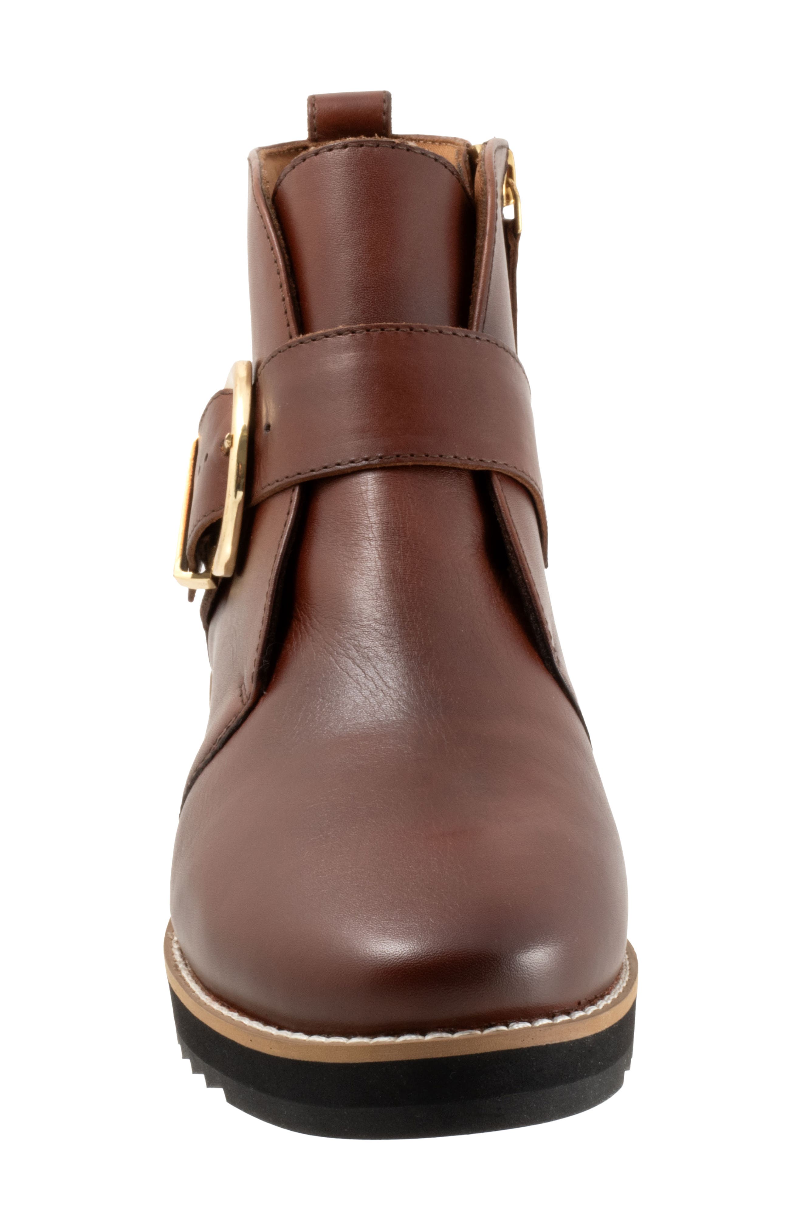Wendi Platform Wedge Bootie, Alternate, color, COGNAC