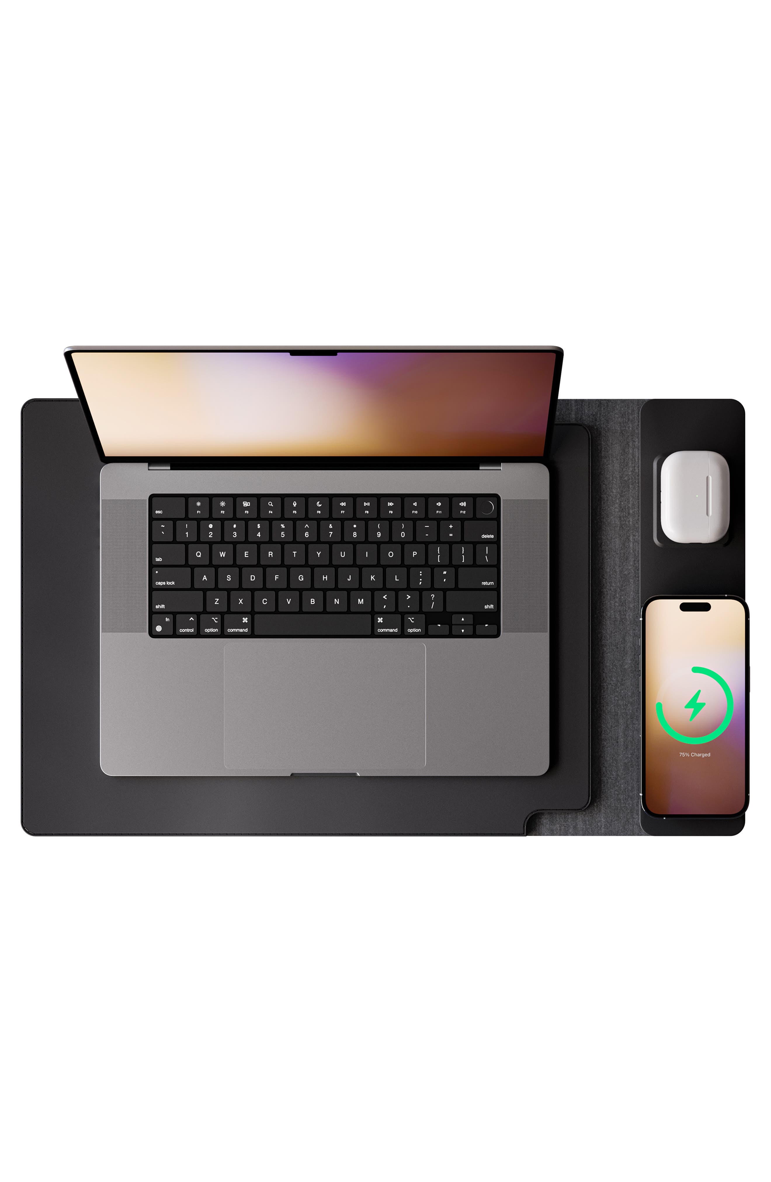 JOURNEY Nexa 15-Inch Wireless Charger Laptop Sleeve, Alternate, color, Black