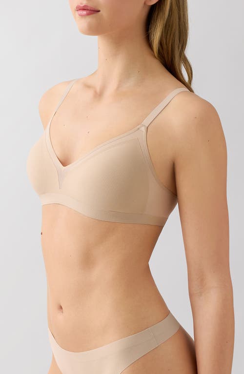 B.tempt'd By Wacoal B.wow'd Modern Wirefree Bra In Neutral