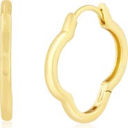Sienna Vale Clover Hoop Earrings