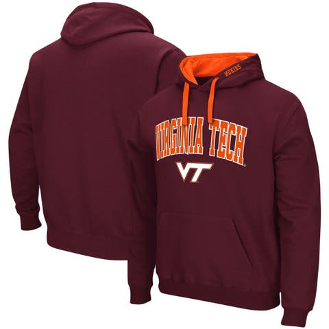 Men's Colosseum Maroon Virginia Tech Hokies Big & Tall Arch & Logo 2.0 Pullover Hoodie