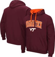 COLOSSEUM Men's Colosseum Maroon Virginia Tech Hokies Big & Tall Arch & Logo 2.0 Pullover Hoodie