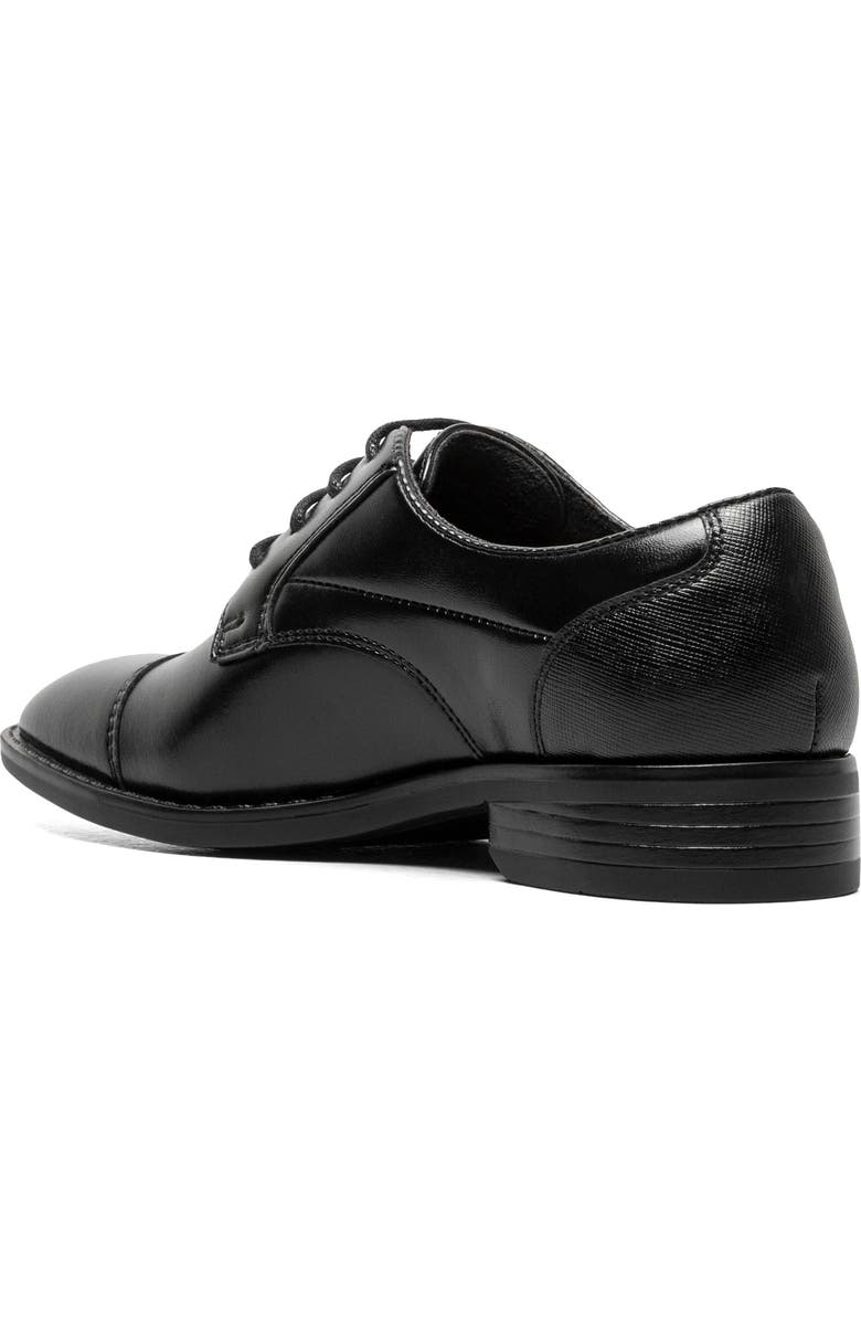 Stacy Adams Kids' Kallum Cap Toe Derby, Alternate, color, Black