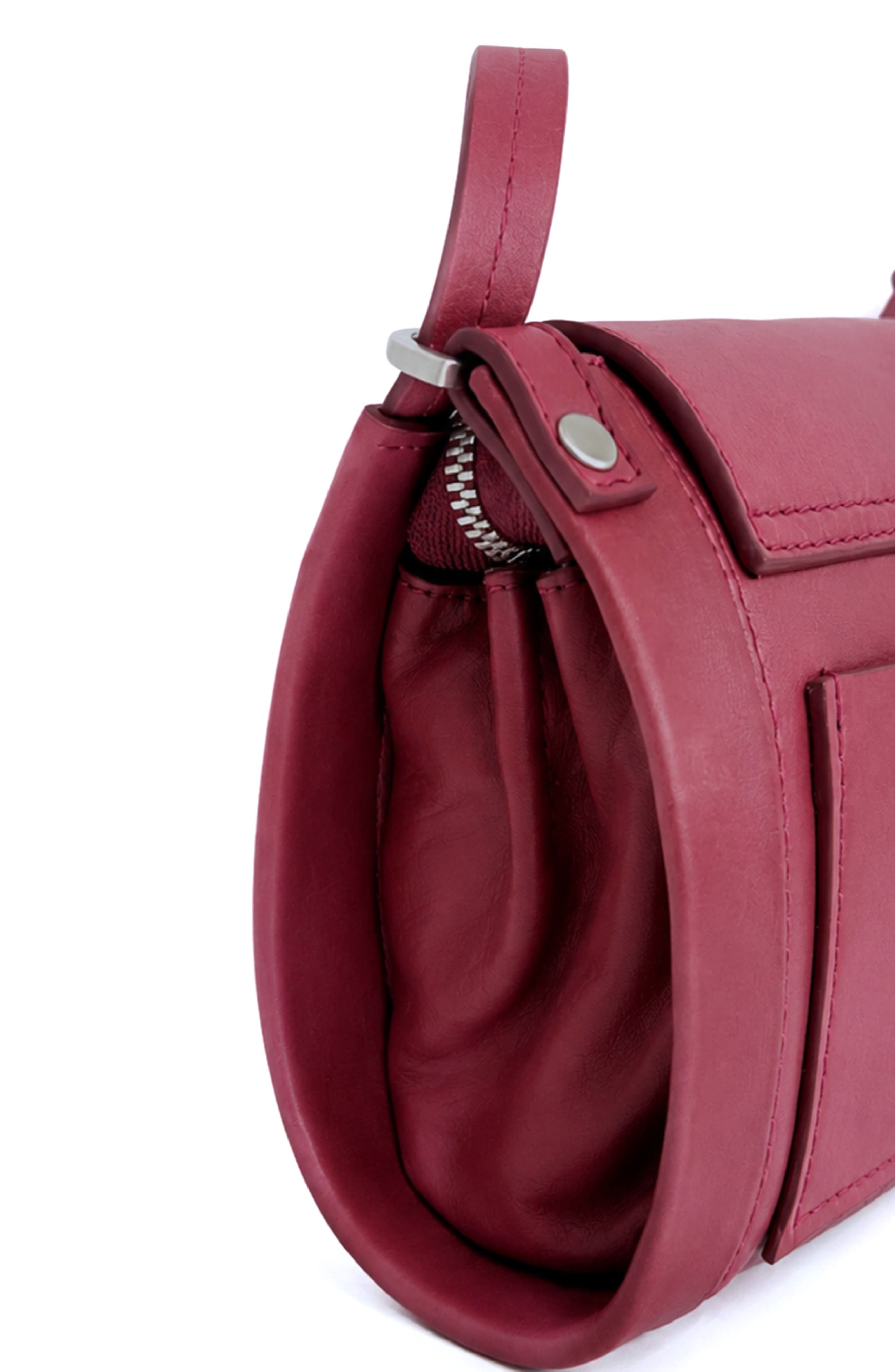 Nora Leather Crossbody Bag, Alternate, color, WINE