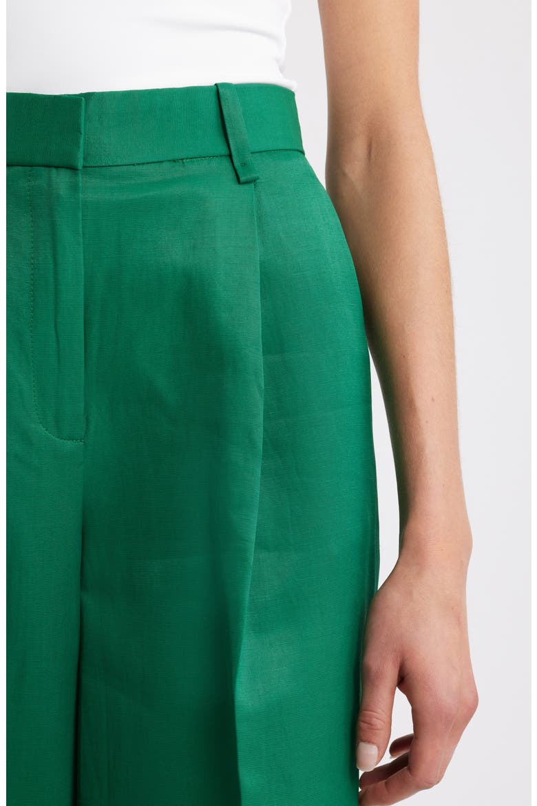 Otero Pleated Pants, Alternate, color, GREEN