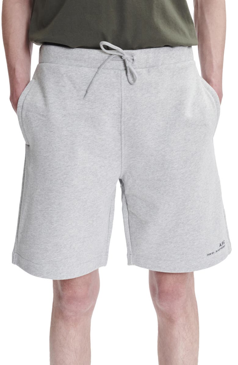 A.P.C. Cotton Sweat Shorts, Main, color,
