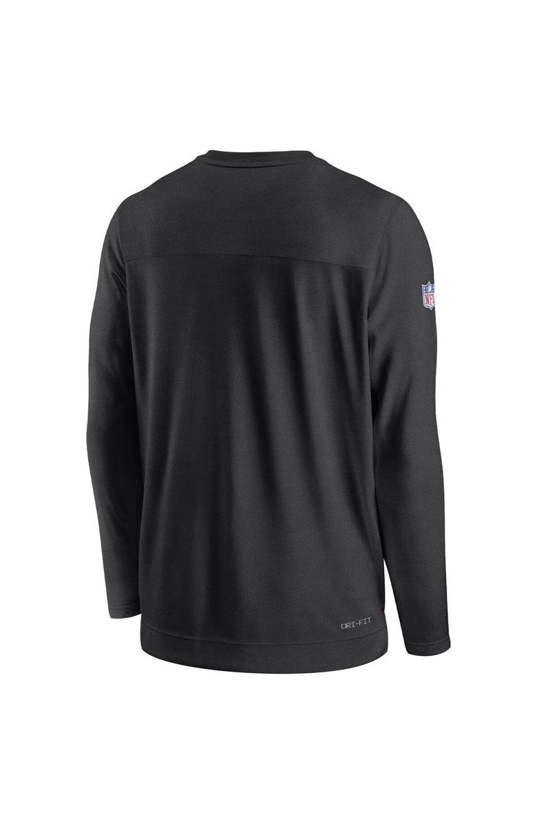 Nike Men's Nike Black San Francisco 49ers Sideline Lockup Performance Long Sleeve T-Shirt, Alternate, color, 