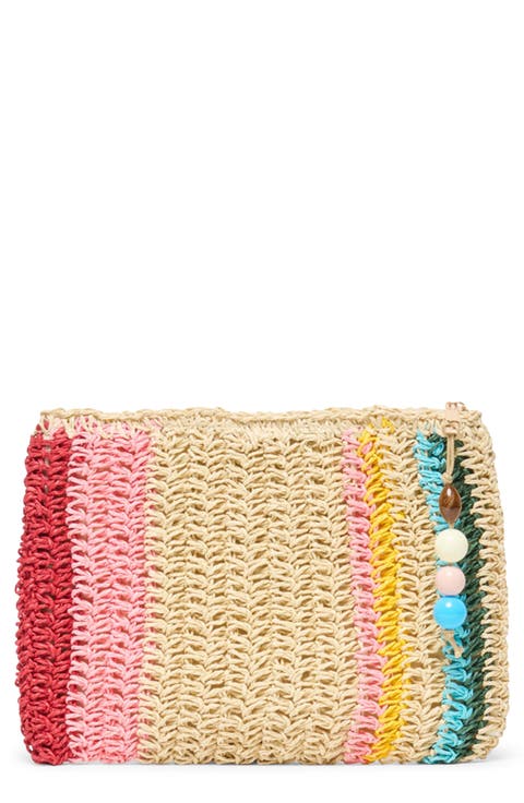 Astra Raffia Clutch